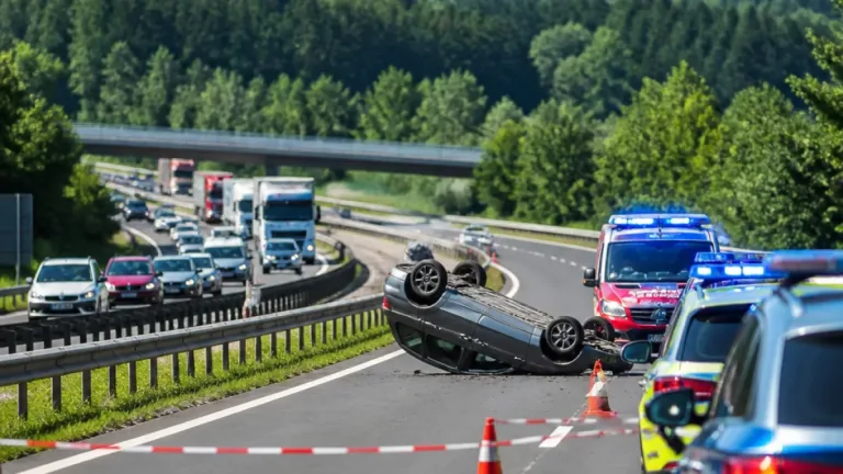 Überschlag auf der A2 bei Wolfsberg sorgt für Störung am Vormittag