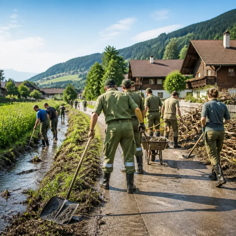 Grenzschutz mobilisiert 100 Kräfte für Sauberkeit, Verkehrssicherheit und Bewässerung in Dorf