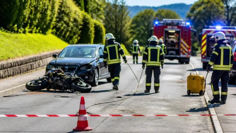 Unfall auf der Maßwegerstraße in Knittelfeld: Motorrad und Pkw kollidieren