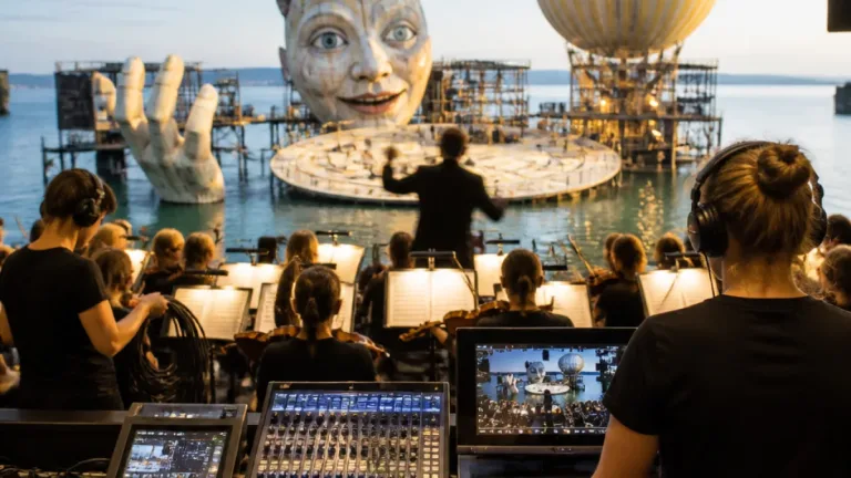 Unsichtbares Zusammenspiel: Wie Orchester und Seebühne die Bregenzer Festspiele synchronisieren