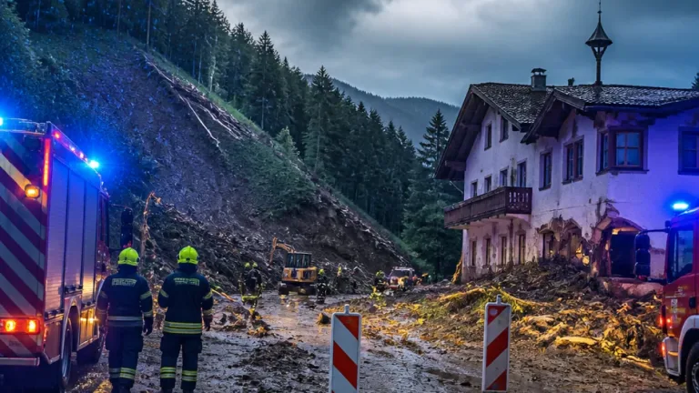 Unwetter in Kufstein: Muren, Überflutungen und rund 70 Feuerwehreinsätze am Sonntag