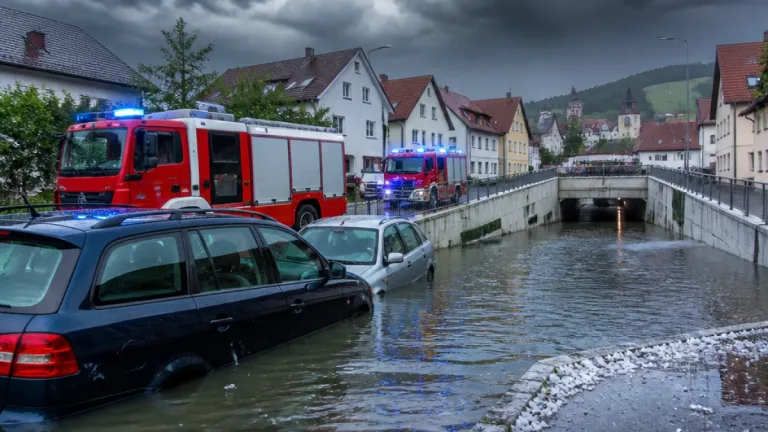Unwetter in Reutlingen: Lehre für Baden — 17 Einsätze, Hagel bis 5 cm