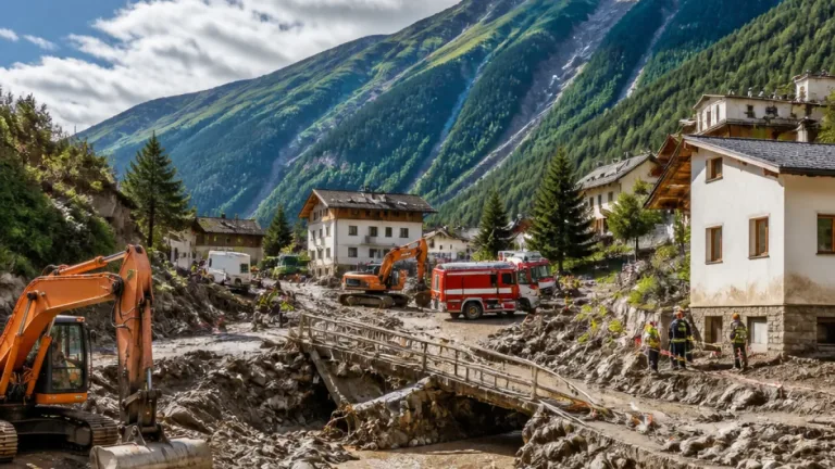 Unwetter in Sölden: Klärwerk stark beschädigt, Vent von Muren getroffen