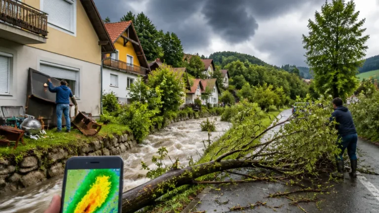 Unwetterwarnung in Aussicht: Aufmerksamkeit für Starkregen und Sturmlagen empfohlen