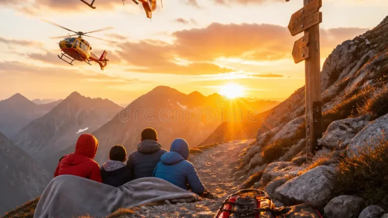 Urlaubsfamilie nach Erschöpfung und Unterkühlung am Krippenstein mit Hubschraubern gerettet