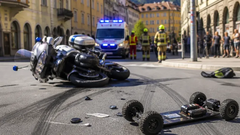 Verfolgungsfahrt in Innsbruck endet mit Unfall und zwei Verletzten