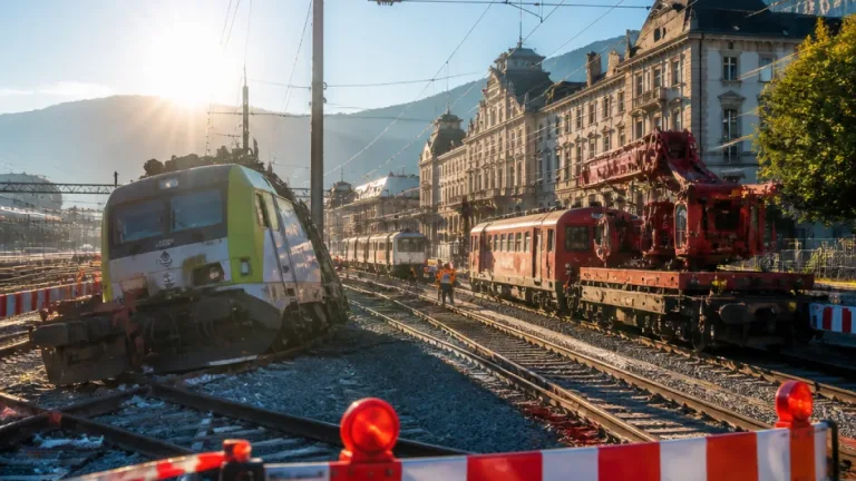 Verschubfahrt am Salzburger Hauptbahnhof: Lok entgleist, Lokführer unverletzt