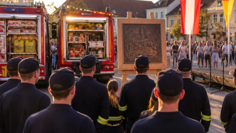 Vier Jahrzehnte Feuerwehrpartnerschaft: Untertressleinsbach und Vilshofen feiern 40 Jahre Kameradschaft