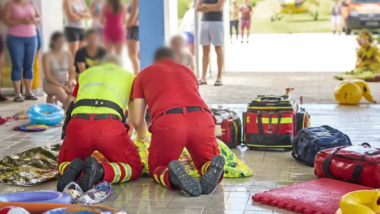 Vierjähriger nach Badeunfall in Freizeitbad im Bezirk Grieskirchen reanimiert und per Hubschrauber abtransportiert