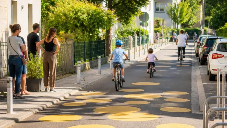 Villach: Gelbe Bodentupfer sollen Verkehr in Tschinowitsch beruhigen