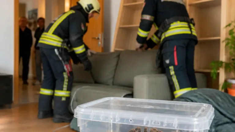 Vogelspinne in Wels-Vogelweide sorgt für Feuerwehreinsatz und kurzzeitige Unruhe