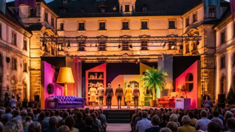 Volksbühne Waidhofen eröffnet Schlosshofspiele mit temporeicher Fassung von Wildes Geistergeschichte