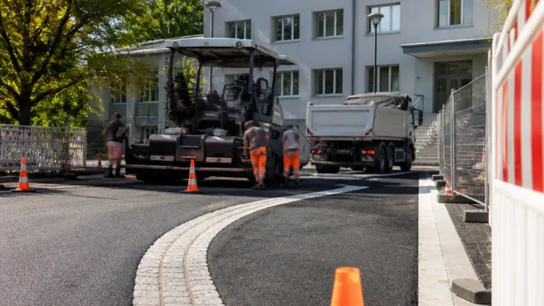 Vorplatz vor dem Gemeindeamt in Lilienfeld: Umgestaltung neigt sich dem Ende