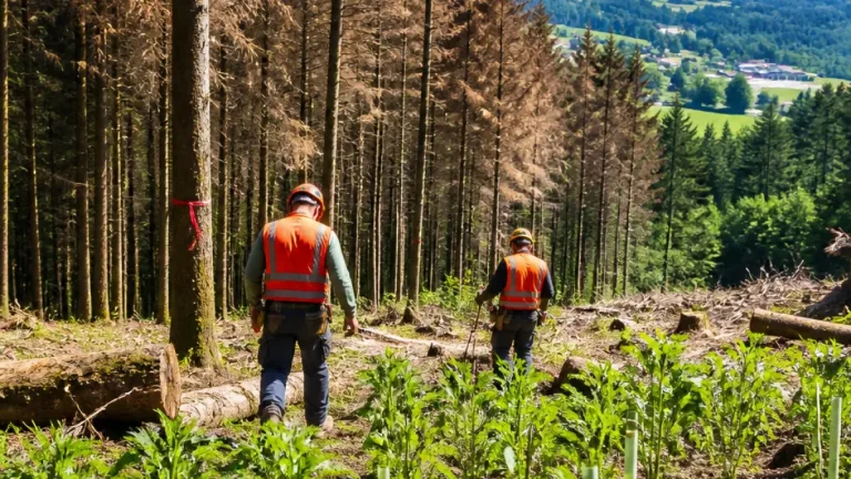 Wald im Bezirk Amstetten unter Stress: Borkenkäfer bisher begrenzt, August bleibt kritisch