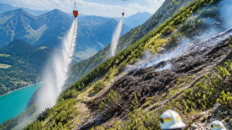 Waldbrand am Bäreck: Löschaktion in steilem Gelände erfolgreich beendet