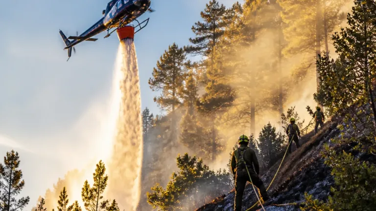 Waldbrand in Ebbs: Hubschrauber und Bergrettung im Einsatz — 150 m² betroffen