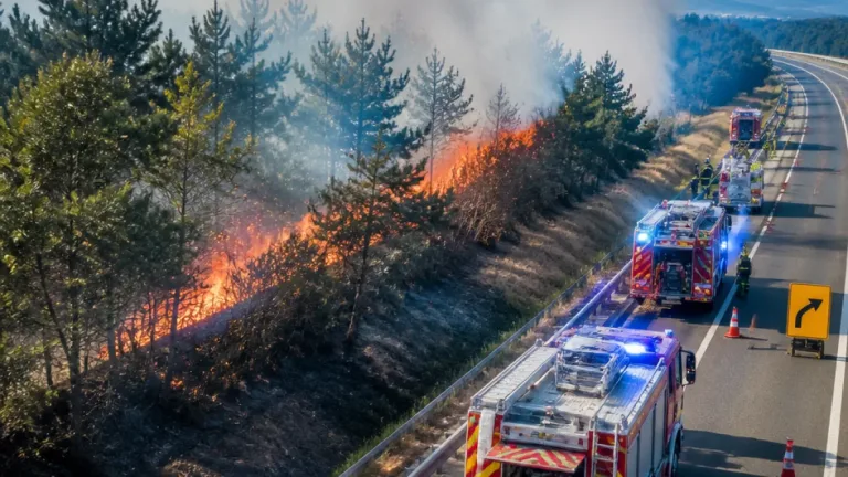 Waldbrand neben S31: Fahrtrichtung Oberpullendorf vorübergehend gesperrt