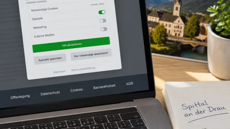 Was Leserinnen und Leser von Online-Nachrichten erwartet: Hinweise zu Datenschutz, Offenlegung und Barrierefreiheit