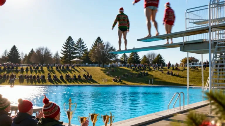 Weihnachtspullover statt Badehose: „Weihnachtswahnsinn“ im Waidhofner Freibad begeistert Publikum