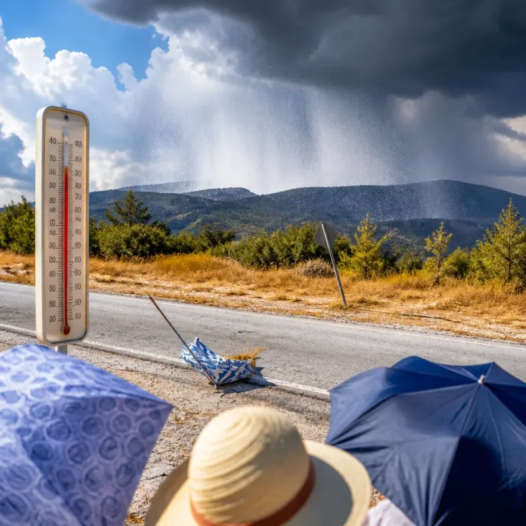 Extreme Hitze kehrt zurück: Bis zu 38 °C, örtlich Gewitter mit Starkregen und Hagel