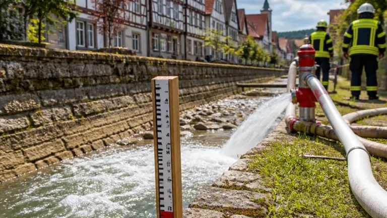 Wetterumschwung in Gmünd: Trockenheit, Hydrantenspülungen und plötzliches Hochwasser