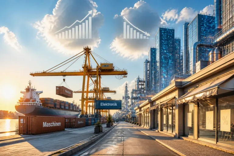 Chinas Wachstum stützt sich auf Exporte und KI‑Industrien – Risiken für Binnennachfrage bleiben