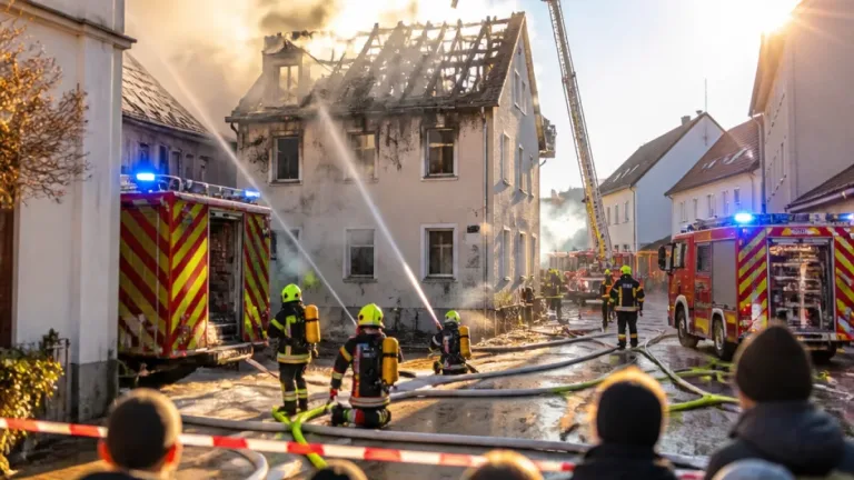 Wohnhausbrand in Fels am Wagram: Mann tot, umfangreicher Feuerwehreinsatz