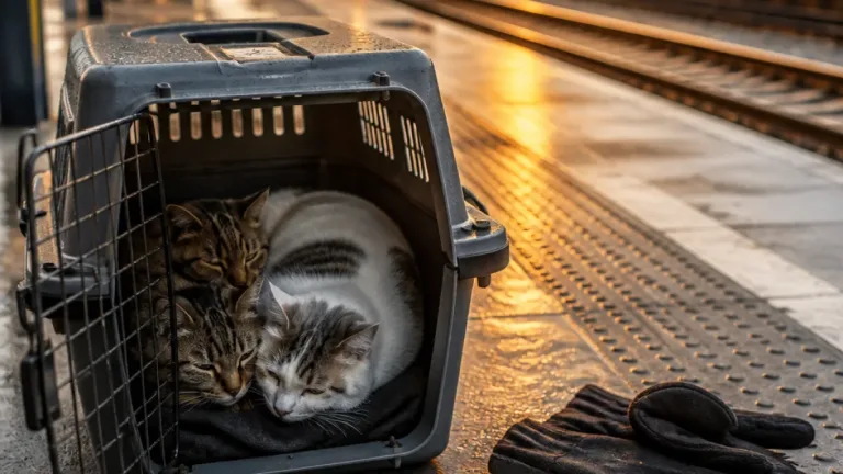 Zwei Katzen in Transportbox am Bahnhof Ried ausgesetzt – Tierschützer bitten um Hinweise