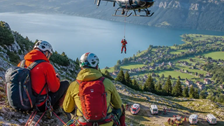 Zwei Kletterer am Mahdlgupf per Polizeihubschrauber gerettet